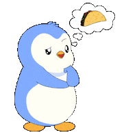 Hungry Lets Eat Sticker by Pudgy Penguins