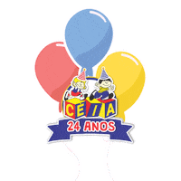Happy Fun Sticker by Céia - Centro Integrado Andréia Azevedo