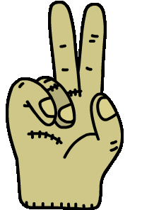 The Addams Family Hand Sticker by CsaK