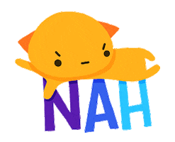 Angry Cat No Sticker by Cindy Suen