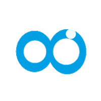 NFINITY8Dubai blue ai digital infinity Sticker