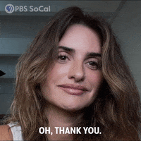 Penelope Cruz Thank You GIF by PBS SoCal