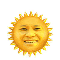 Sun Boris Sticker by Rhaya Flicks