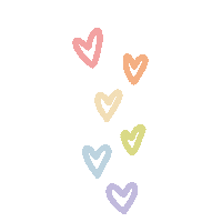 Rainbow Hearts Sticker