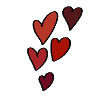 In Love Hearts Sticker by Catherine Nail Collection