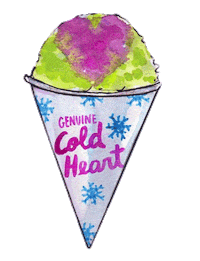 deepfriedfreckles cold snow cone cold heart deepfriedfreckles Sticker