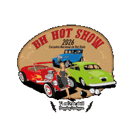 Hot Rod Muscle Car Sticker by Carangos Legais