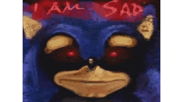 I Am Sad Sonic The Hedgehog Sticker