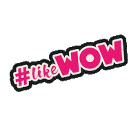 Pink Wow Sticker by LikeMeat
