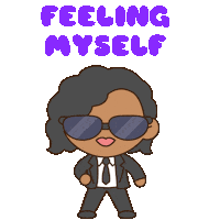 feeling myself mib Sticker by Men In Black: International