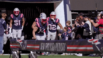 Football Run Out GIF by New England Patriots