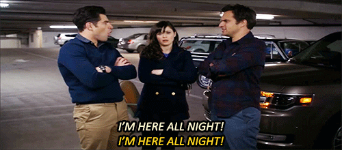 new girl college GIF