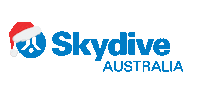 Merry Christmas Christmas Hat Sticker by Skydive Australia
