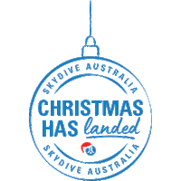 Christmas Skydiving Sticker by Experience Co