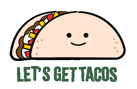 Taco Bell Dinner Sticker by Jessica Lau