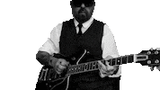 Black And White Guitar Sticker by Dave Stewart