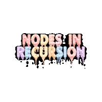 Recursion Node Sticker by Kirsten Hurley