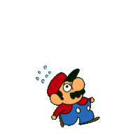 Super Mario Jump Sticker