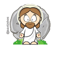 Jesus Sticker by Santinhoz