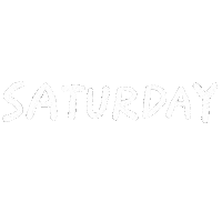 Saturday Handwriting Sticker