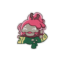 Happy Pink Sticker by Studio Hitsuji