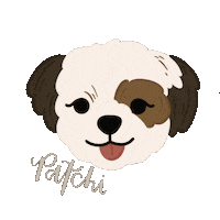Happy Dog Sticker by Ann of Facedit
