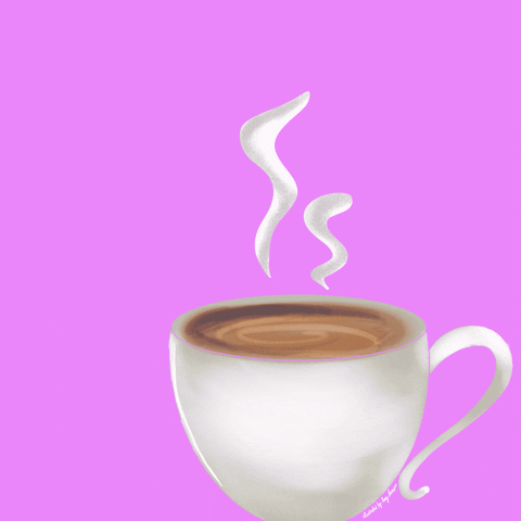 Amyjonesillustrated coffee chill tea relax GIF