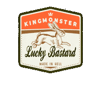 Rabbit Biker Sticker by kingmonster