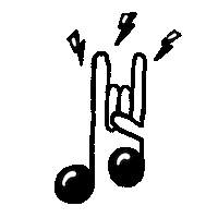 fun rock Sticker by Studiofolk