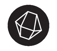 casesbywf logo black round casesbywf Sticker