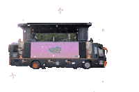 Sticker by fire bus