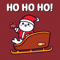 Merry Christmas GIF by Sappy Seals