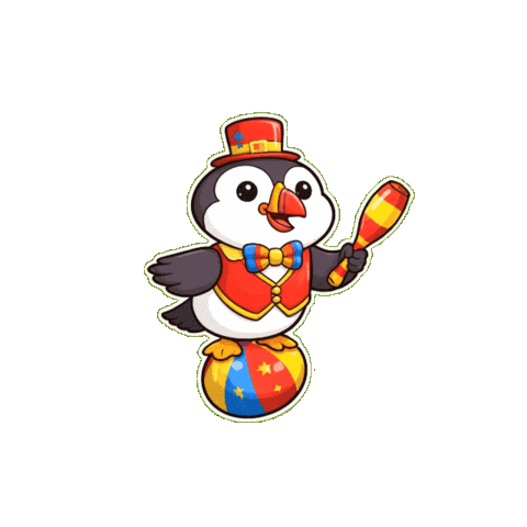 Fun Party Sticker by Puffins