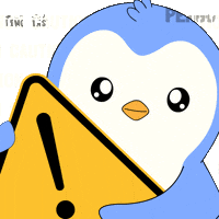 Penguin Warning GIF by Pudgy Penguins