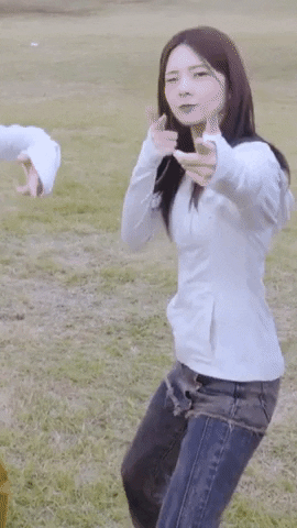 K Pop Running GIF