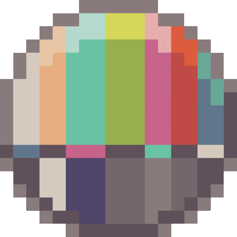 dinchenix pixel rainbow retro pixel art GIF