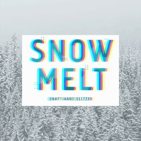 Snowmelt winter hardseltzer snowmelt GIF