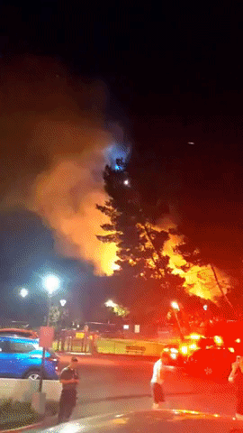 Firefighters Contain Blaze Near Universal Studios California