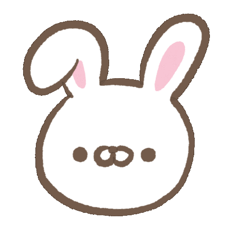 mosan_0x0 heart rabbit かわいい うさぎ Sticker