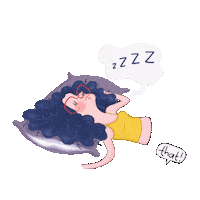 That_Sneha work lazy nap that Sticker