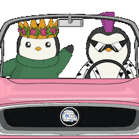 Barbie Movie Goodbye Sticker by Pudgy Penguins