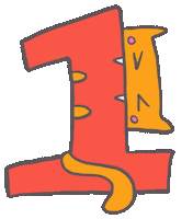 Cat Number Sticker