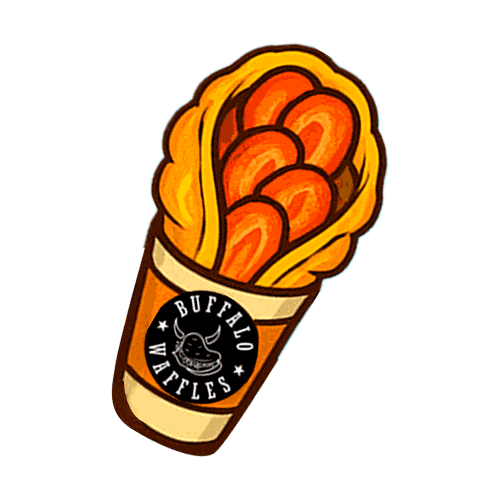 Sticker by Buffalo waffles