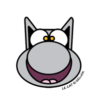 geluck happy smile content joyful GIF