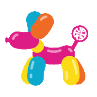 Balloon Dog Sticker by TuftexBalloons