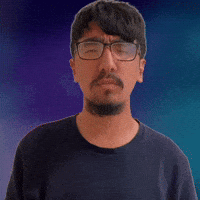 Squinting and blinking