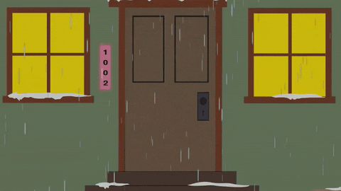 kyle broflovski rain GIF by South Park 
