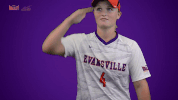 purple aces evansville GIF by Missouri Valley Conference