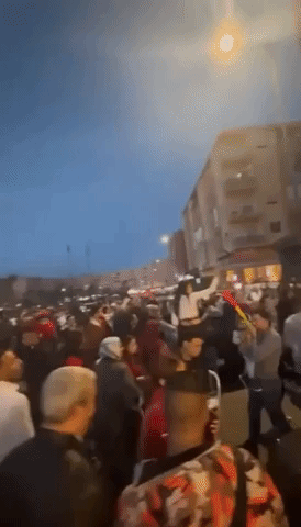 Morocco Fans Celebrate in Marrakech After WC Win