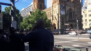 Ambulance Leaves Scene After SUV Hits Pedestrians in Melbourne